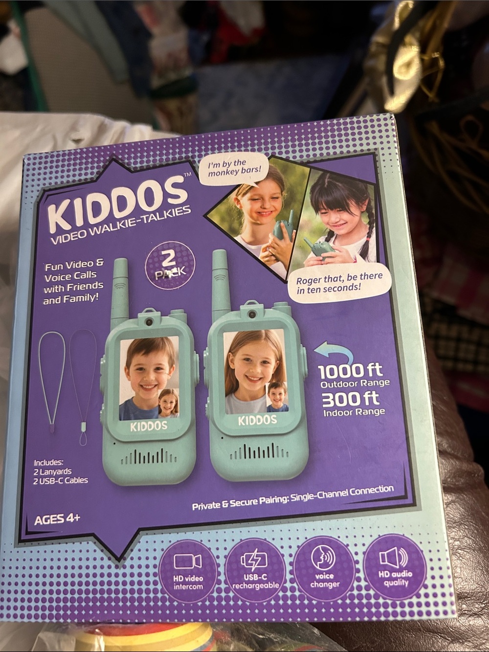 Kiddos Video Walkie Talkies 2 pkg. tested and working! EUC